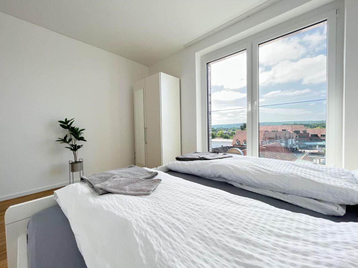 Moderne Apartments Im Herzen Der Stadt I Private Tiefgarage Mit Ladesaeulen I Home2Share อิบเบนบูเริน ภายนอก รูปภาพ